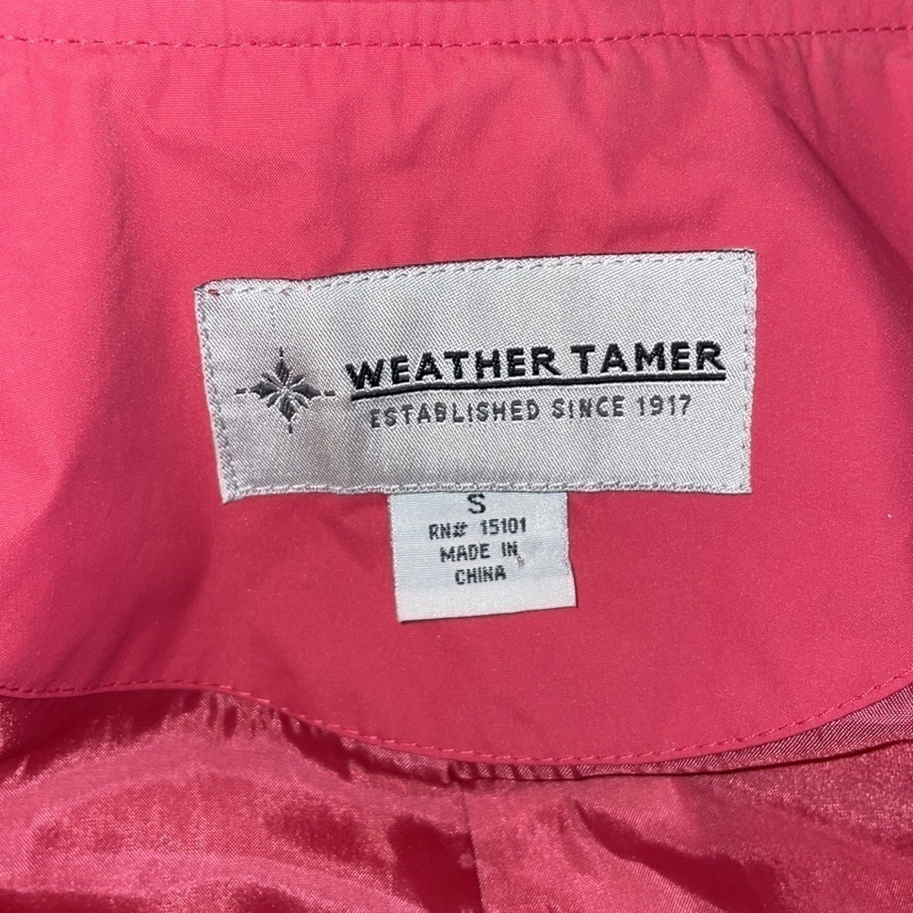 Weather Tamer Women’s Pink Belted Jacket Size S - Picture 3 of 5